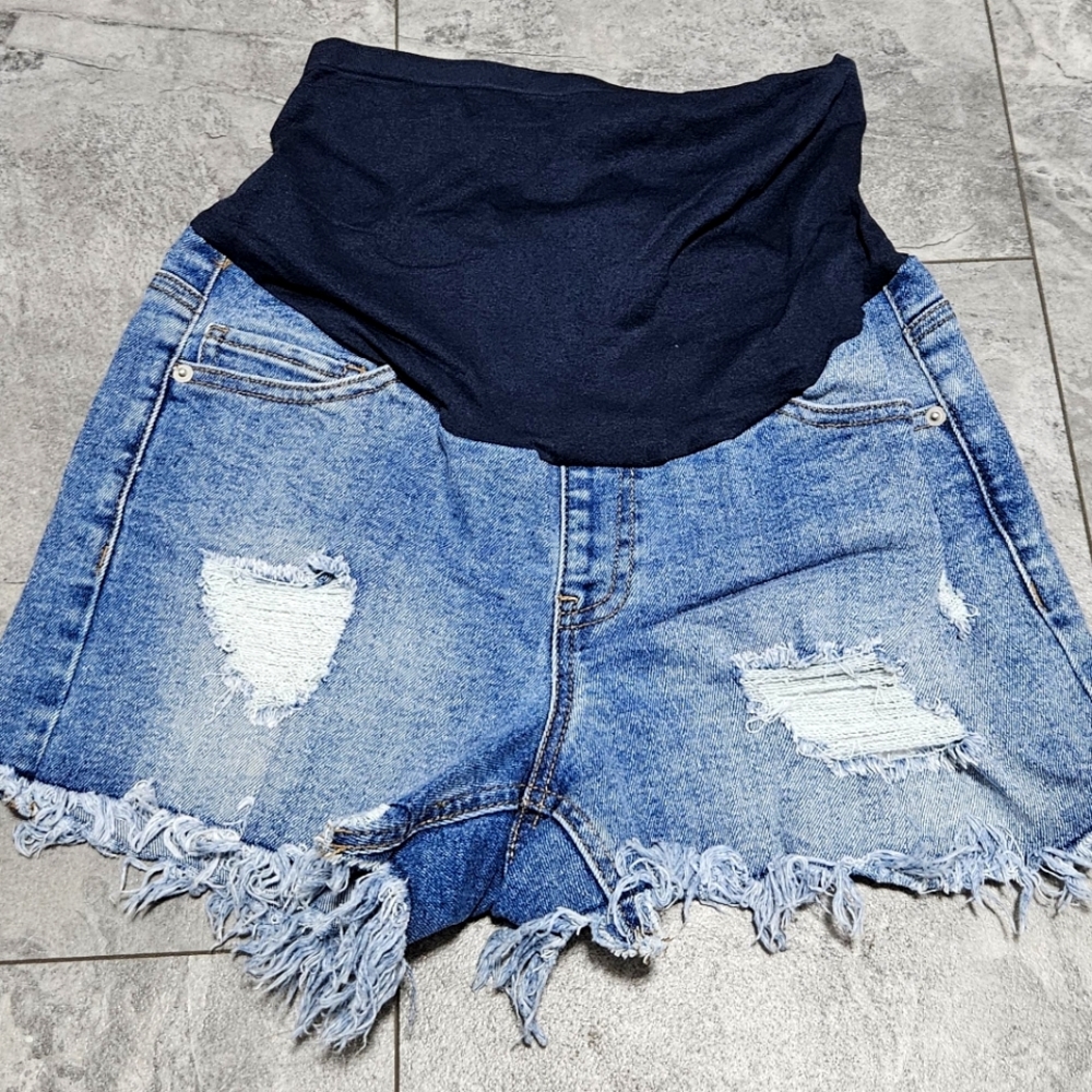 Maternity Denim Shorts Size M